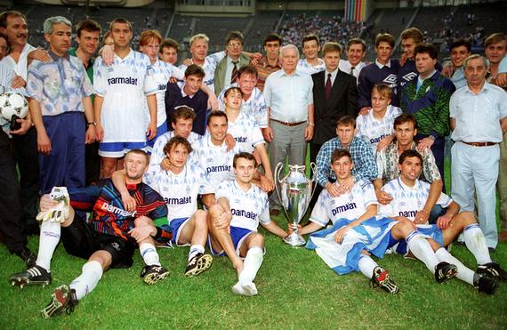 Главная российская победа «Динамо»: бело-голубые - обладатели Кубка страны 1995 года.