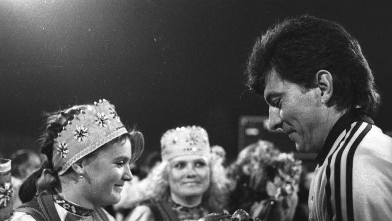 15 ноября 1989 года. Ринат Дасаев. Фото Александр Федоров, 