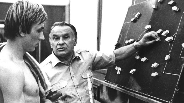 1980-е. Константин БЕСКОВ (справа) и Сергей ШАВЛО. Фото Федор АЛЕКСЕЕВ