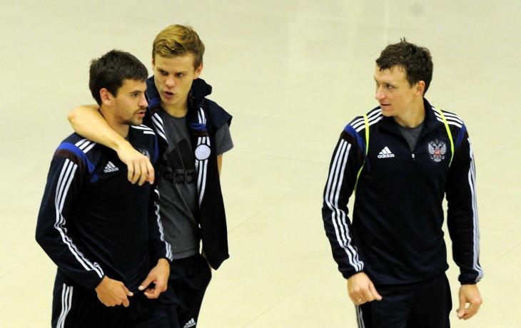 Георгий Щенников, Александр Кокорин и Павел Мамаев (слева направо)