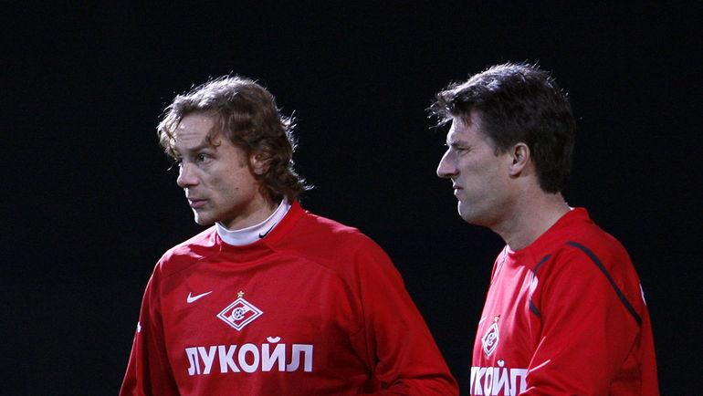 2009 год. Валерий КАРПИН (слева) и Макаэль ЛАУДРУП. Фото Александр ФЕДОРОВ, 