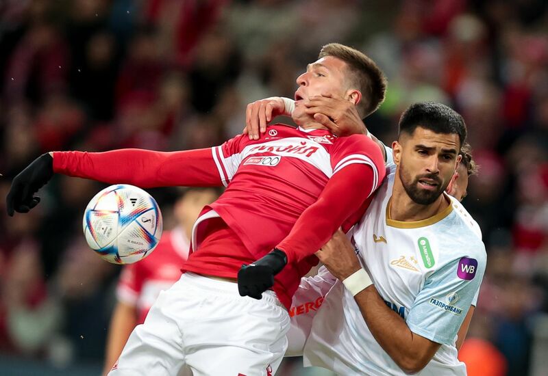 Соболев в матче с «Зенитом»