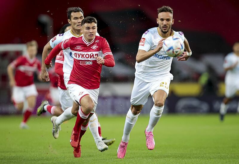 Угальде в матче с Зенитом весной 2024 года