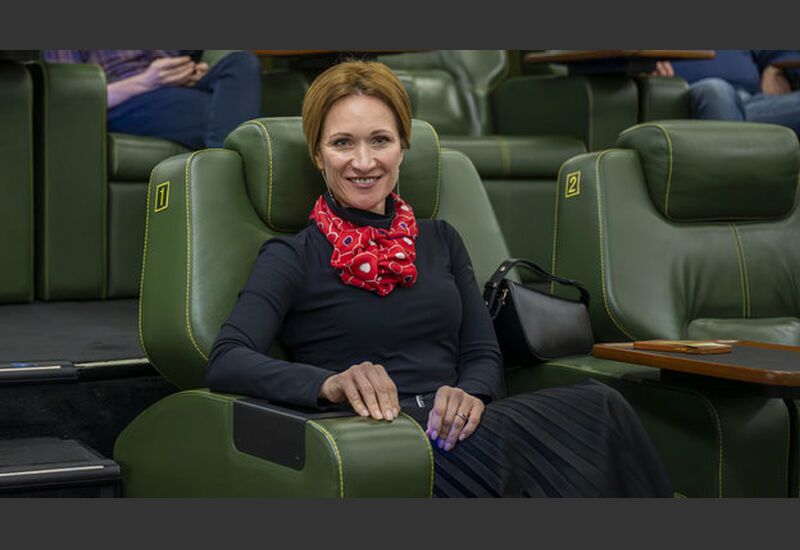 Мария Киселева на закрытом показе фильма «Федя. Народный футболист»