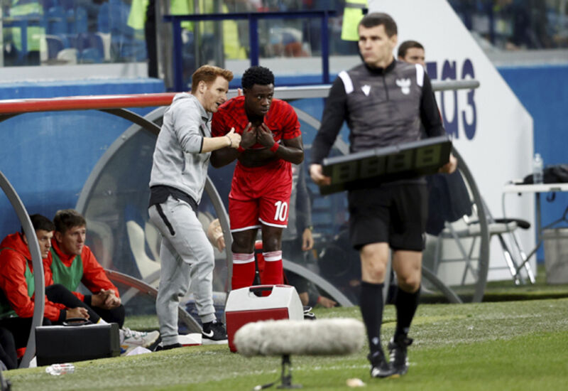 Бывший главный тренер «Спартака» Гильермо Абаскаль и и футболист Квинси Промес