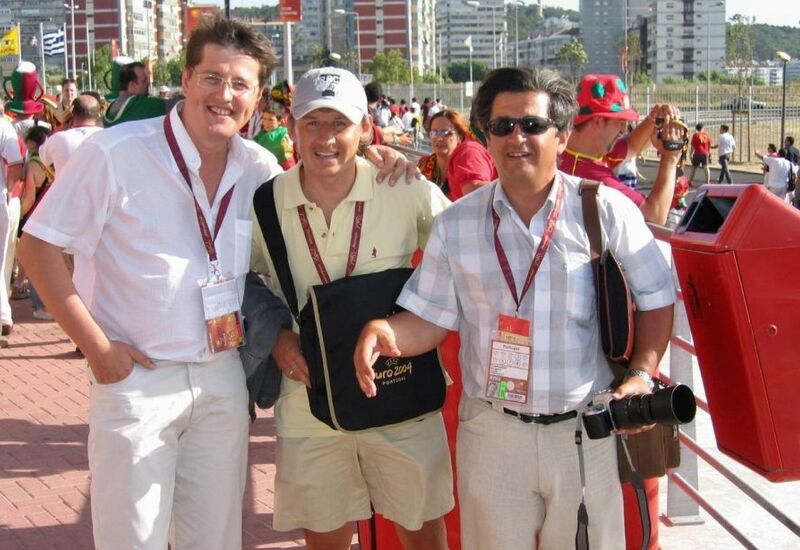 Дмитрий Градиленко с коллегами на Евро-2004