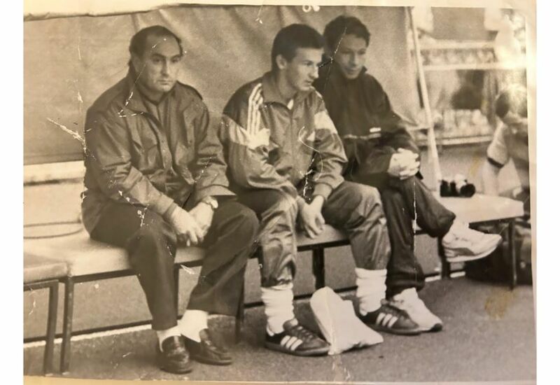 Дмитрий Градиленко (в центре) в запасе «Спартака»