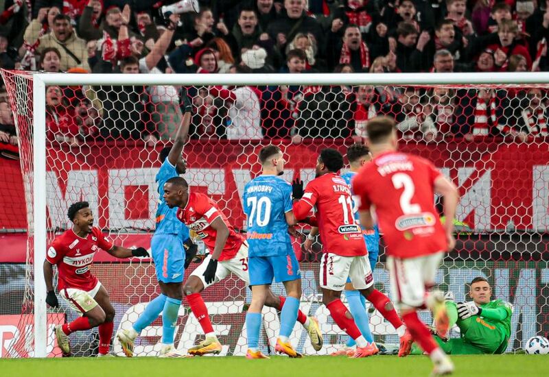 Кристофер Мартинс после гола в ворота «Зенита»