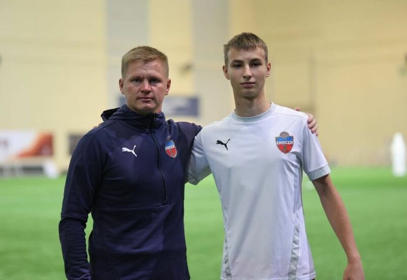 Никита Массалыга с тренером