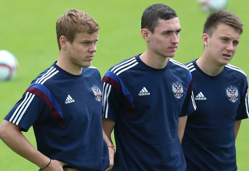 2015 год. Сборная России. Кокорин, Чернов и Головин