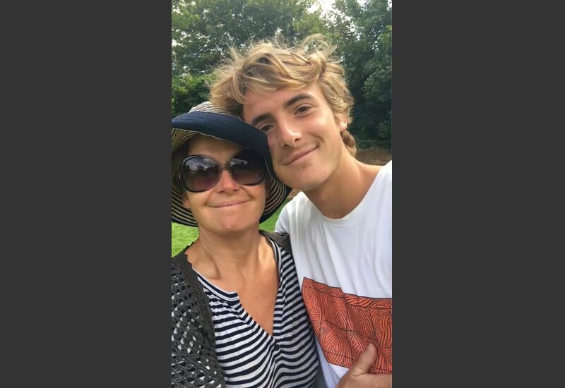 Юлия Сальникова и Стефанос Циципас